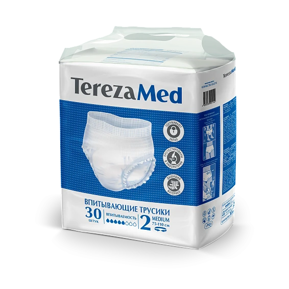 Трусы-подгузники для взрослых Medium (№2) 30 штук | TerezaMed